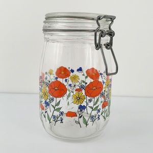 Arc of France Flower Poppy 1 Liter Glass Canister